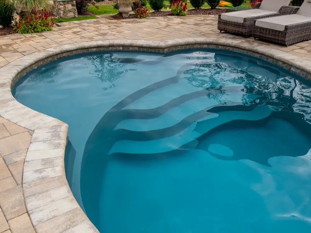 Fiberglass pool myths: it's not true they have limited design options