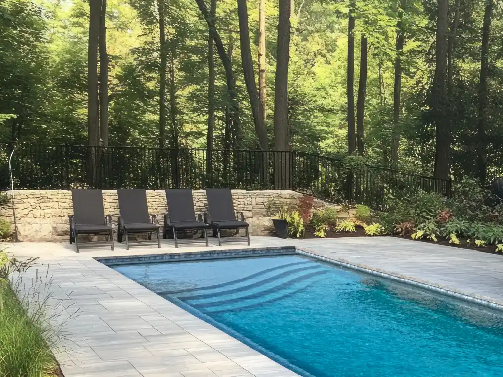 luxury pool landscaping and design