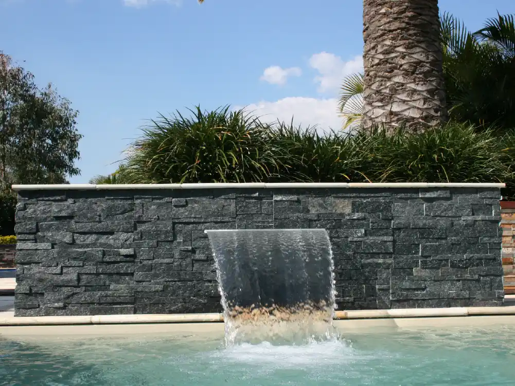 pool waterfalls and water features 