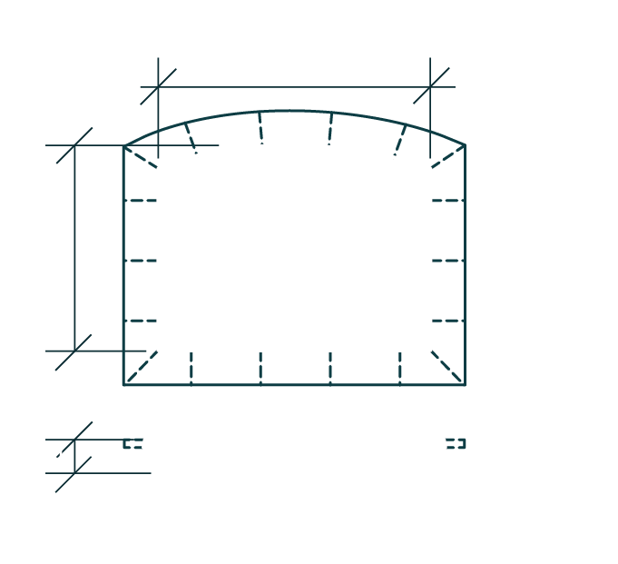 Shoreline fiberglass tanning ledge schematic