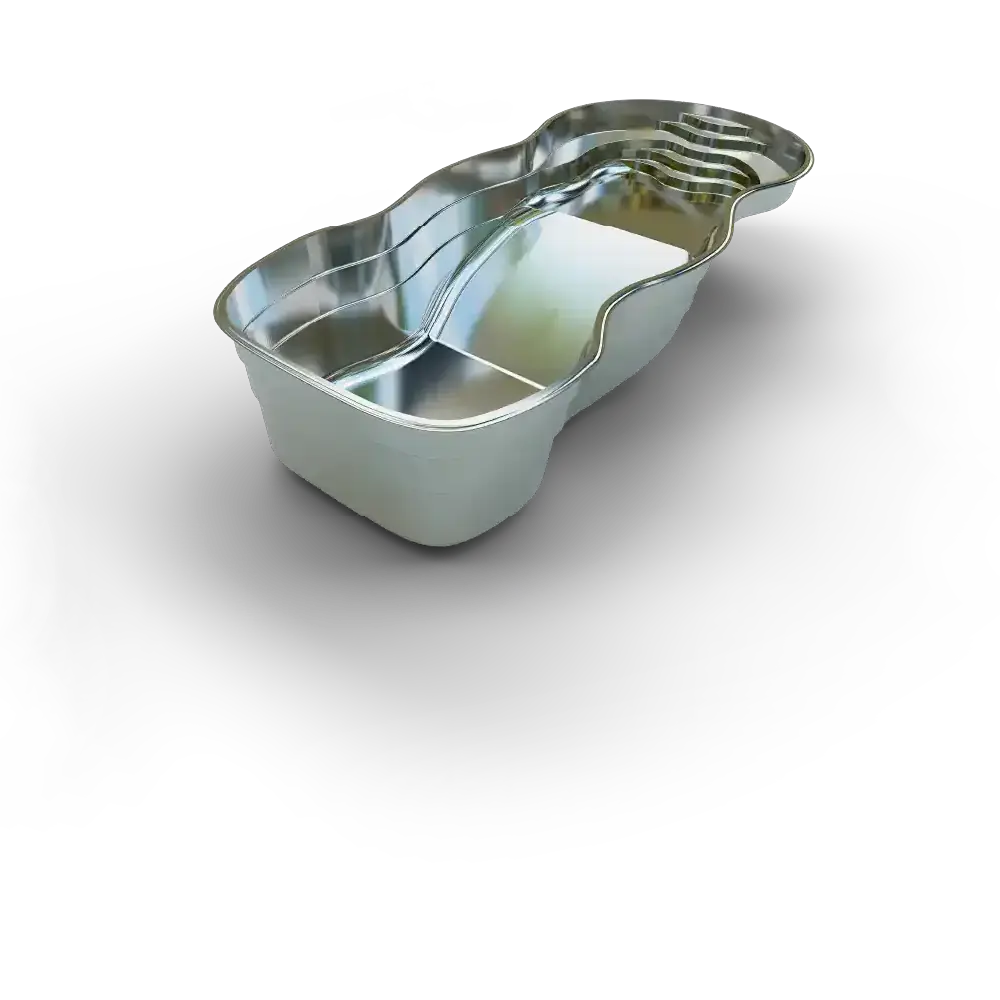 The Sequoia backyard swimming pool - silver render