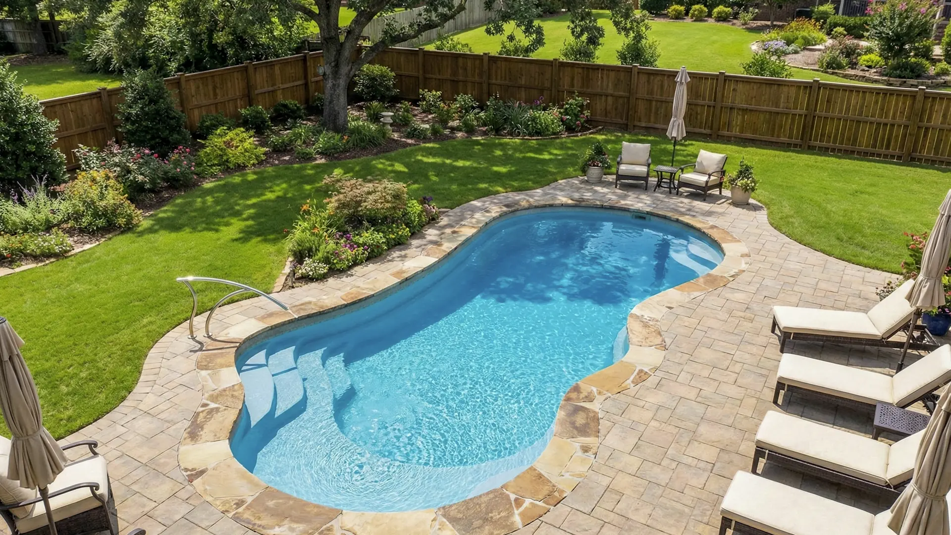 Designer Fiberglass Pools: fiberglass pool builder in Charlotte, NC
